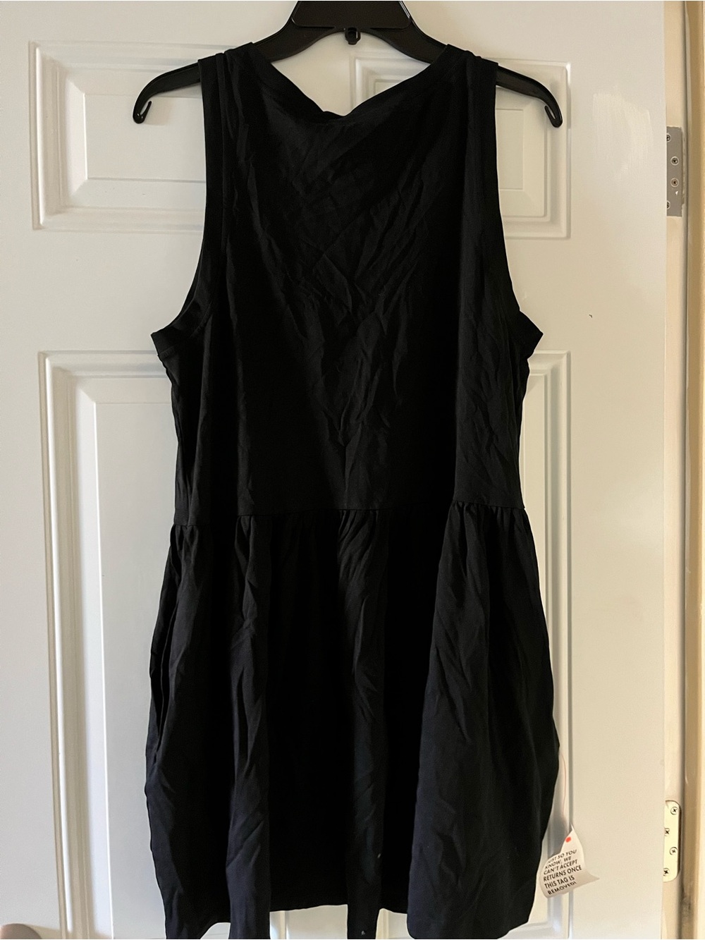 ASOS Design Sleeveless Smock Mini Dress low back